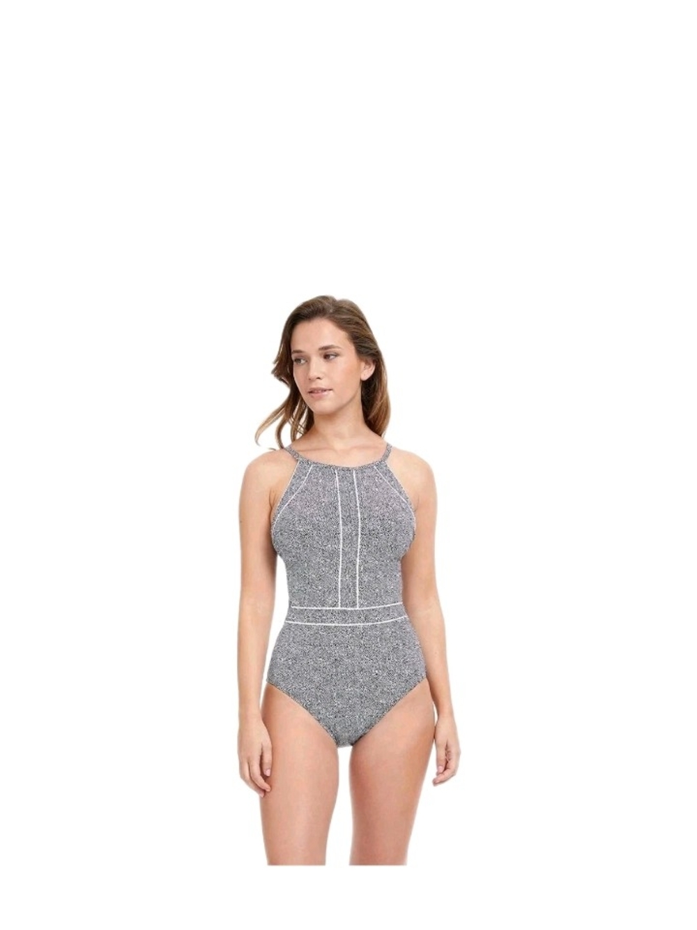 Profile by Gottex Women's Colette High Neck One Piece Women's Plus Size 16 NWT